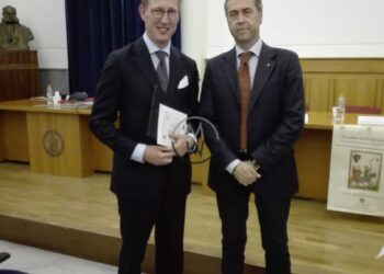Presidente Fallocco con S.A.R.Bernardo Principe di Baden Germania