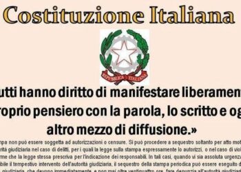 ARTICOLO 21 COSTITUZIONE ITALIANA