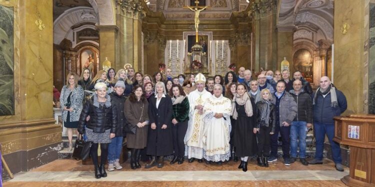 Comitato del Giubileo con vescovo Massaro e Don Giuseppe Ermili