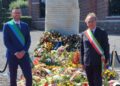 Il sindaco Giorgio De Luca e il presidente del Consiglio Comunale Roberto Cavallo a Marcinelle in Belgio e1659979128574